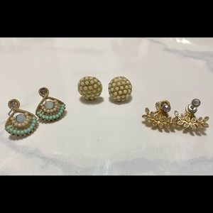Statement Stud Earring Set of Three